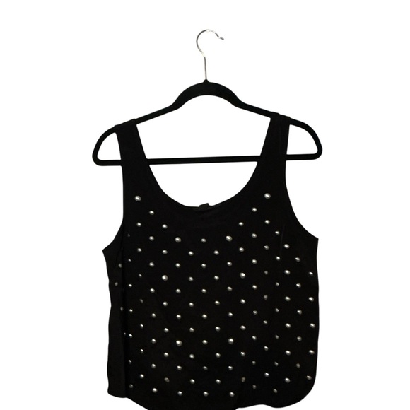 Forever 21 Black Studded Tank Top - Picture 1 of 3